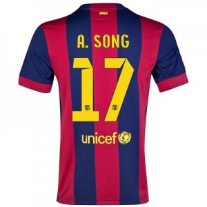 Camiseta nueva del Barcelona 2014/2015 Equipacion A.SONG Primera