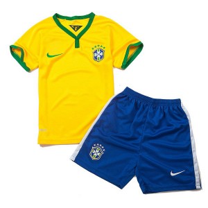 Camiseta de Brasil de la Seleccion WC2014 Primera Nino