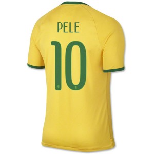 Camiseta Brasil de la Seleccion Pele Primera WC2014