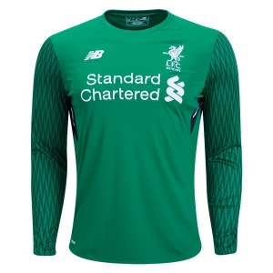 Camiseta de Liverpool 2017/2018 Home Goalkeeper Long Sleeve