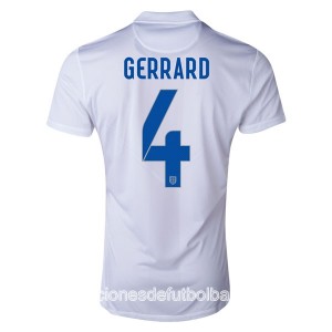 Camiseta del Gerrard Inglaterra de la Seleccion Primera WC2014