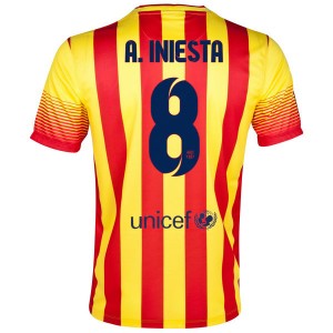 Camiseta Barcelona A.Iniesta Segunda 2013/2014