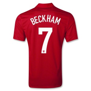 Camiseta Inglaterra de la Seleccion Beckham Segunda 2013/2014