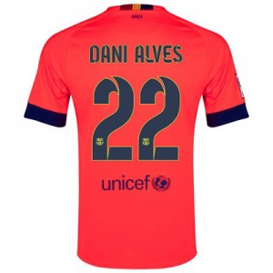 Camiseta de Barcelona 2014/2015 Segunda Dani Alves Equipacion