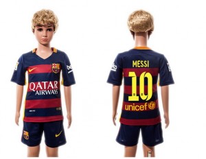 Camiseta Barcelona #10 Home 2015/2016 Niños
