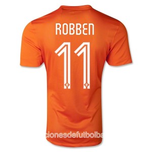 Camiseta Holanda de la Seleccion Robben Primera WC2014