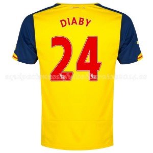 Camiseta Arsenal Diaby Segunda Equipacion 2014/2015