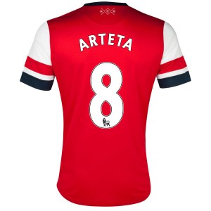 Camiseta Arsenal Arteta Primera Equipacion 2013/2014