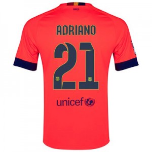 Camiseta nueva Barcelona ADRIANO Equipacion Segunda 2014/2015