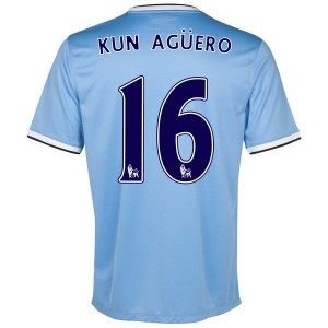 Camiseta nueva Manchester City Aguero Primera 2013/2014