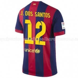 Camiseta nueva del Barcelona 2014/2015 J.Dos Santos Primera