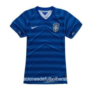Mujer Camiseta del Brasil de la Seleccion Segunda WC2014