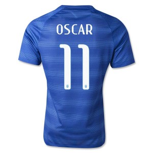Camiseta nueva Brasil de la Seleccion Oscar Segunda WC2014