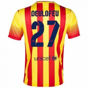 Camiseta del Deulofeu Barcelona Segunda Equipacion 2013/2014