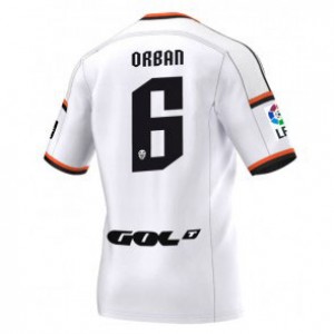 Camiseta Valencia Lucas Orban Primera Equipacion 2014/2015