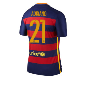 Camiseta de Barcelona 2015/2016 Primera Numero 21 ADRIAN Equipacion