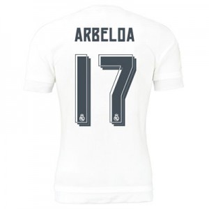 Camiseta Real Madrid Numero 17 ARBE Primera Equipacion 2015/2016