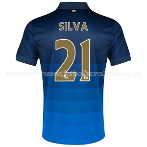 Camiseta del Silva Manchester City Segunda 2014/2015