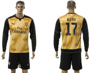 Camiseta de Arsenal Away UEFA Champions League 17 Long Sleeve