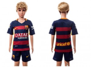 Camiseta nueva Barcelona Niños Home 2015/2016