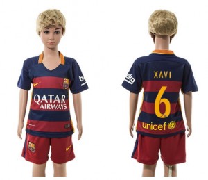 Camiseta nueva del Barcelona 2015/2016 6 Niños Home