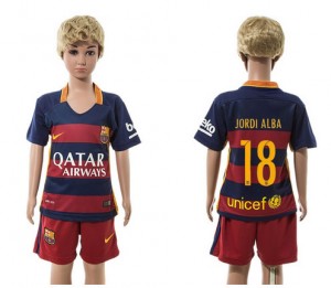 Camiseta nueva Barcelona Niños 18 Home 2015/2016