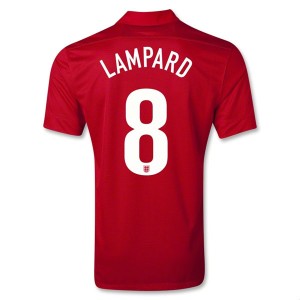 Camiseta nueva del Inglaterra de la Seleccion 2013/2014 Lampard Segunda