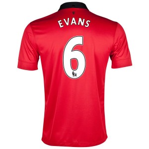 Camiseta nueva Manchester United Evansand Primera 2013/2014