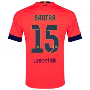 Camiseta nueva del Barcelona 2014/2015 Equipacion BARTRA Segunda