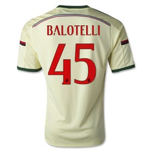 Camiseta AC Milan Balotelli Tercera Equipacion 2014/2015