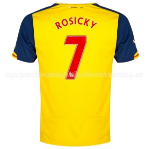 Camiseta nueva del Arsenal 2014/2015 Equipacion Rosicky Segunda
