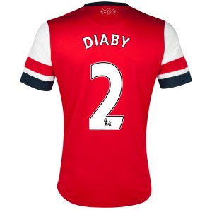 Camiseta Arsenal Diaby Primera Equipacion 2013/2014