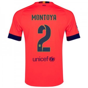 Camiseta nueva Barcelona MONTOYA Equipacion Segunda 2014/2015