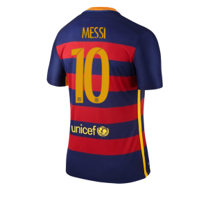 Camiseta de Barcelona 2015/2016 Primera Numero 10 MESSI Equipacion