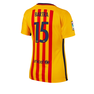 Camiseta nueva del Barcelona 2015/2016 Equipacion Numero 15 Mujer Segunda