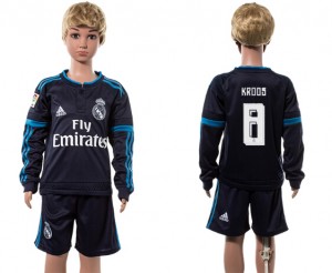 Camiseta nueva del Real Madrid 2015/2016 Manga Larga 8# Niños