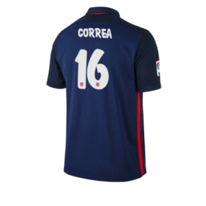 Camiseta del CORREA Atletico Madrid Segunda Equipacion 2015/2016