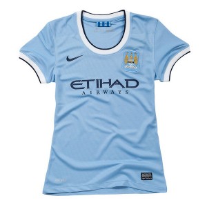 Mujer Camiseta del Manchester City Primera Equipacion 2013/2014