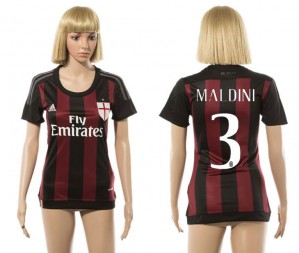 Mujer Camiseta del 3 AC Milan 2015/2016