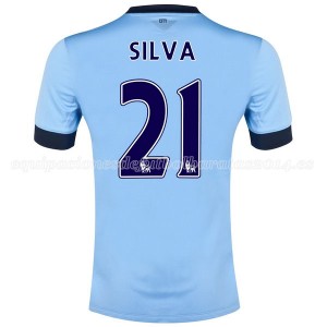 Camiseta nueva del Manchester City 2014/2015 Silva Primera