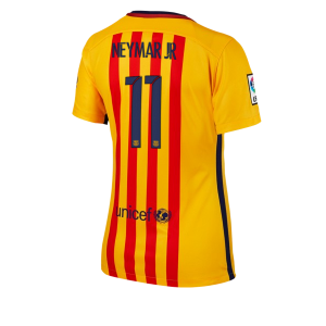Camiseta nueva del Barcelona 2015/2016 Equipacion Numero 11 Mujer Segunda