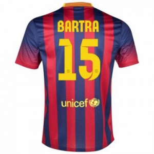 Camiseta nueva Barcelona Bartra Equipacion Primera 2013/2014