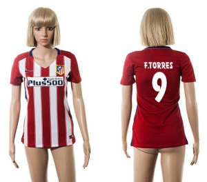 Mujer Camiseta del 9 Atletico Madrid 2015/2016