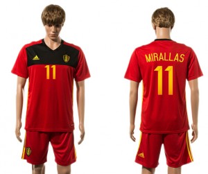 Camiseta del 11# Belgium 2015-2016
