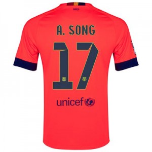 Camiseta nueva Barcelona A.SONG Equipacion Segunda 2014/2015