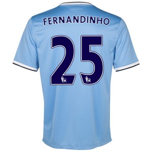 Camiseta de Manchester City 2013/2014 Primera Fernandinho