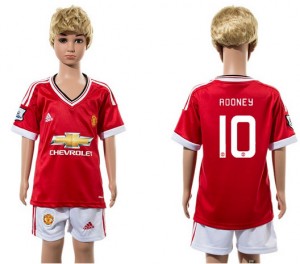 Camiseta nueva Manchester United Niños 10 2015/2016