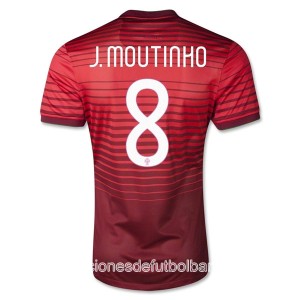 Camiseta Portugal de la Seleccion J Moutinho Primera 2013/2014