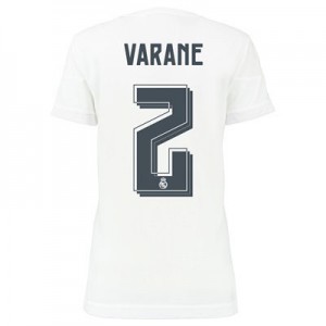 Mujer Camiseta del VARANE Real Madrid Primera Equipacion 2015/2016